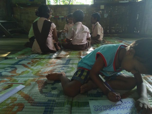 students of the Islands of Wisdom Learning Lab engaged in various classroom activities